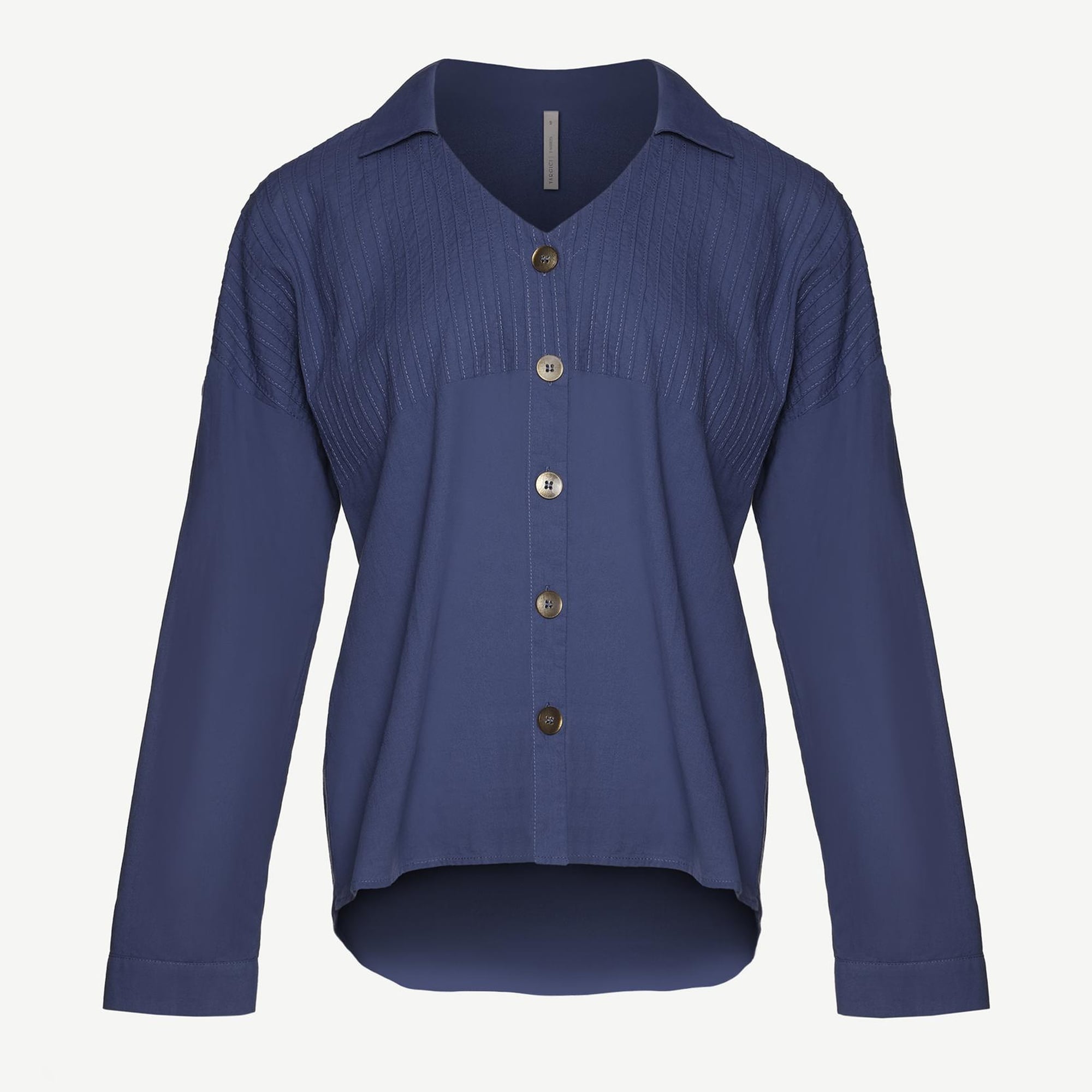 YARGICI Nervürlü Apolet Detaylı Gömlek