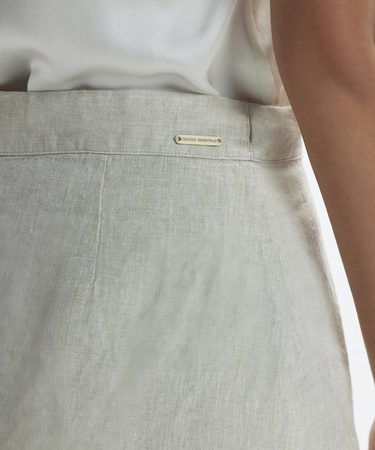  YARGICI Kruvaze Kapama Düz Kesim  Kısa Etek