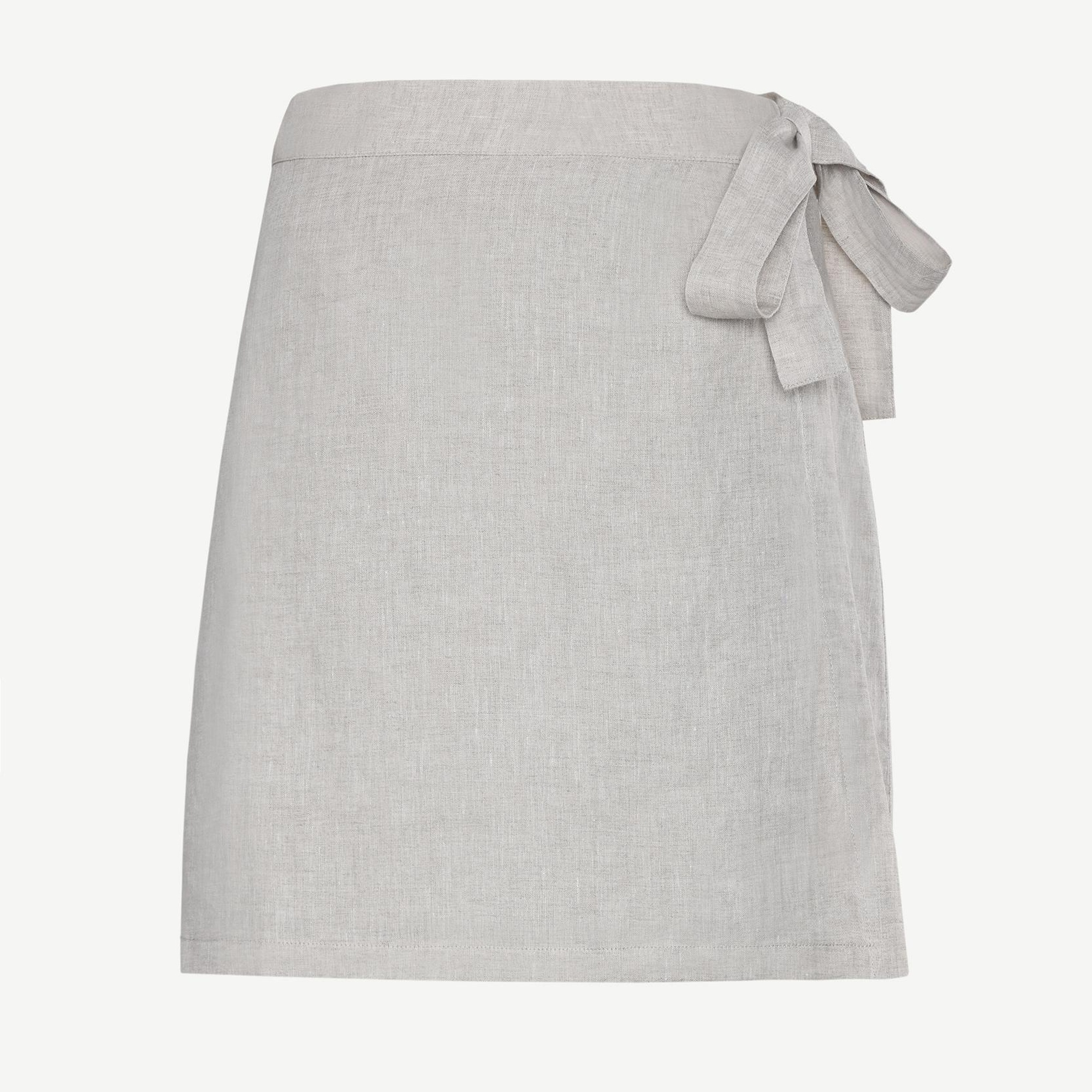 YARGICI Kruvaze Kapama Düz Kesim  Kısa Etek