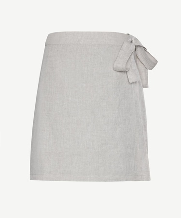  YARGICI Kruvaze Kapama Düz Kesim  Kısa Etek