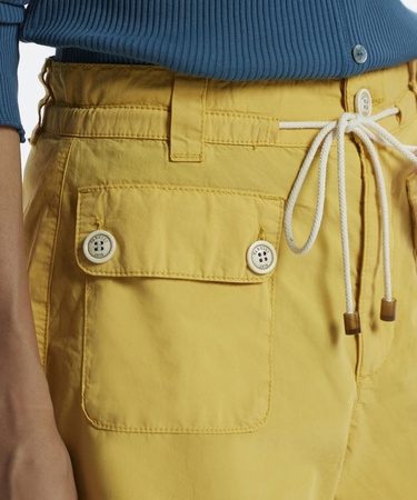  YARGICI Cep Detaylı Denim Bermuda