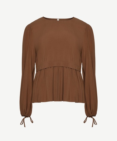  YARGICI Manşeti Bağlamalı Bisiklet Yaka Önü Detaylı Bluz