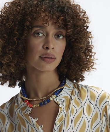  YARGICI Kısa Kollu Düğmeli Midi Boy Elbise