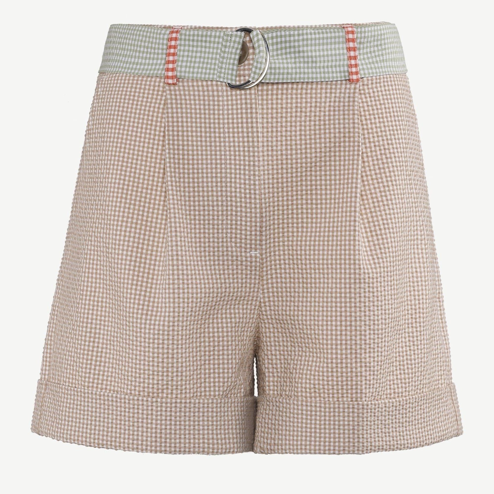 YARGICI Kısa Boy Cepli Kemerli Duble Paça Şort