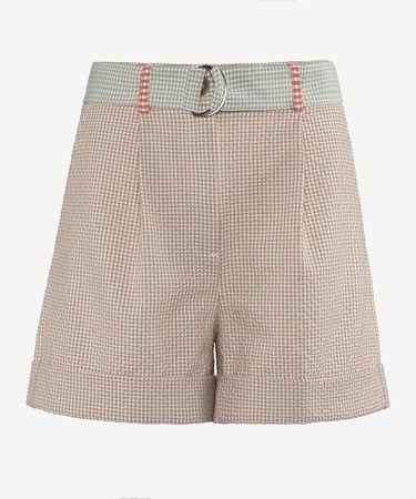  YARGICI Kısa Boy Cepli Kemerli Duble Paça Şort