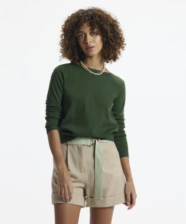  YARGICI Kısa Boy Cepli Kemerli Duble Paça Şort