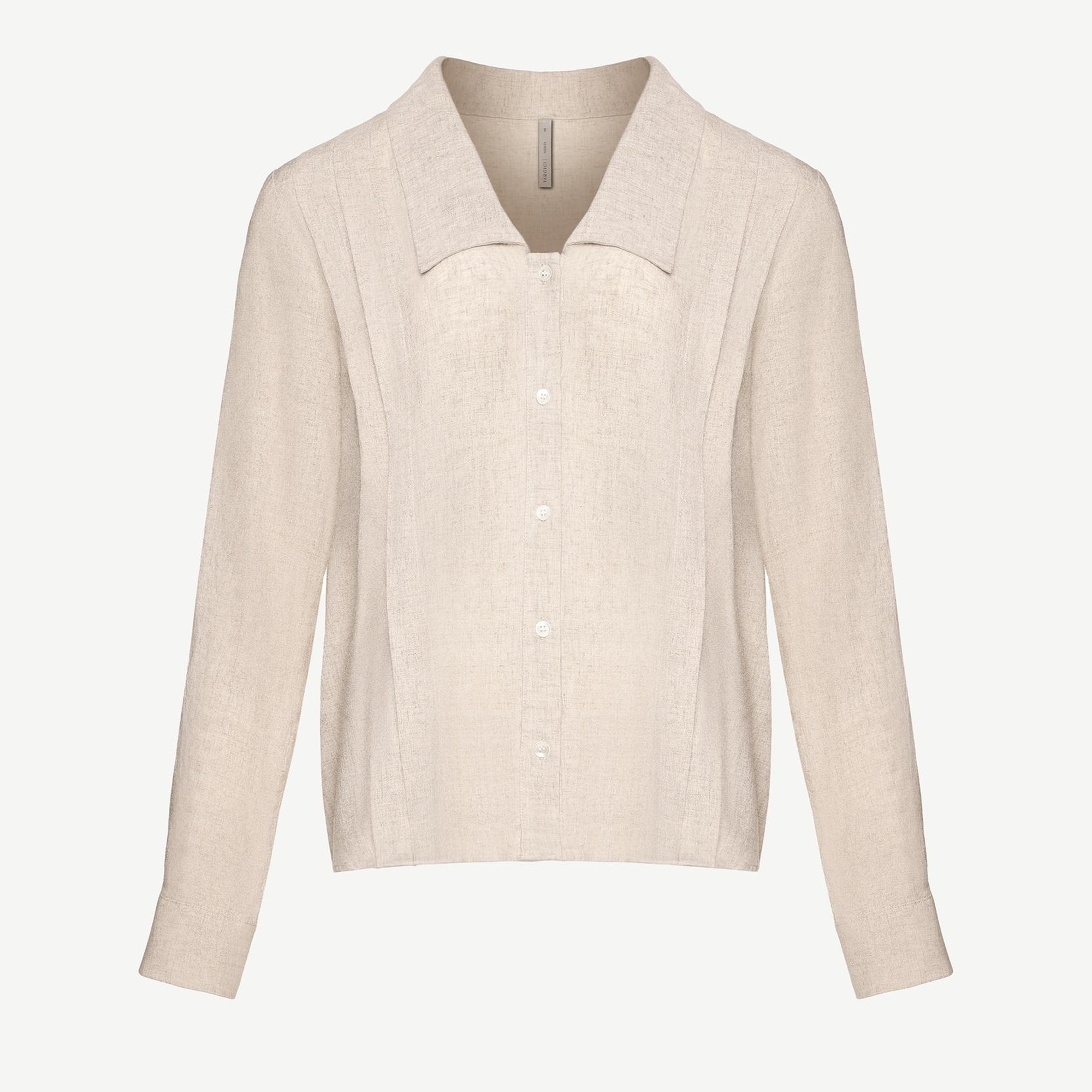 Geniş Yaka Uzun Kollu Gömlek