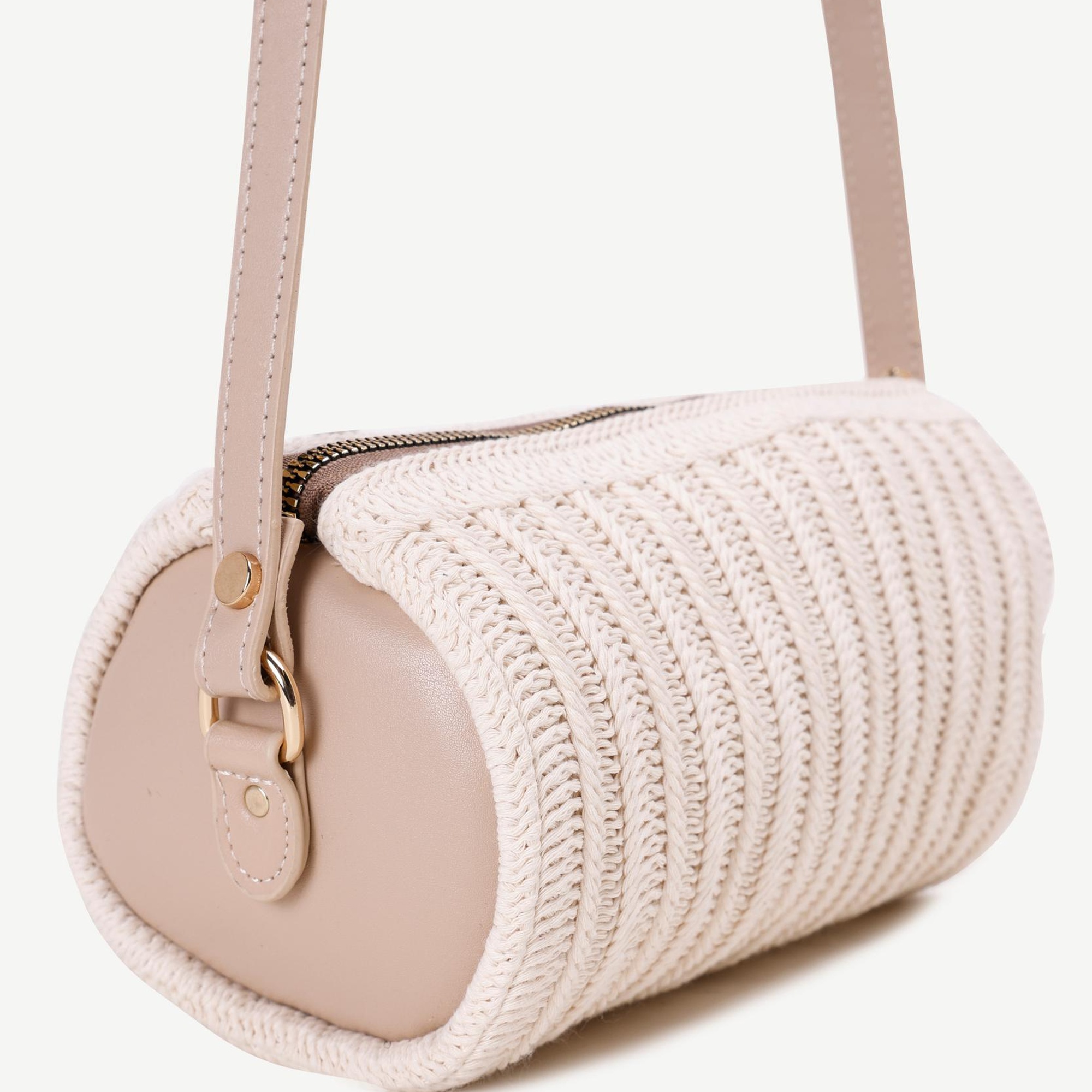 YARGICI Pamuk Örgü Silindir Çanta