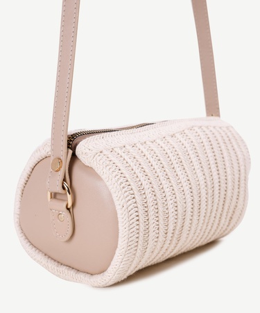  YARGICI Pamuk Örgü Silindir Çanta