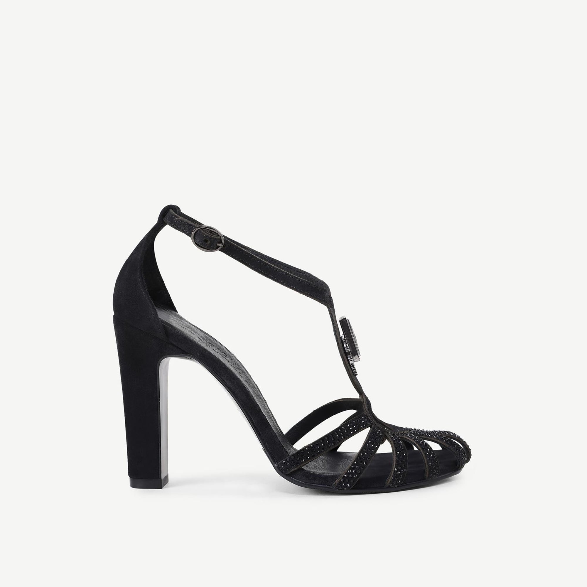 YARGICI Aksesuar Detaylı Deri Topuklu Ayakkabı