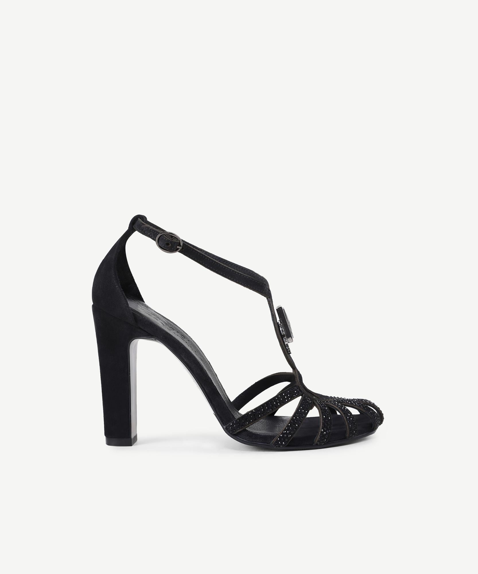  YARGICI Aksesuar Detaylı Deri Topuklu Ayakkabı