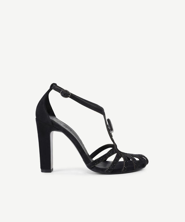  YARGICI Aksesuar Detaylı Deri Topuklu Ayakkabı