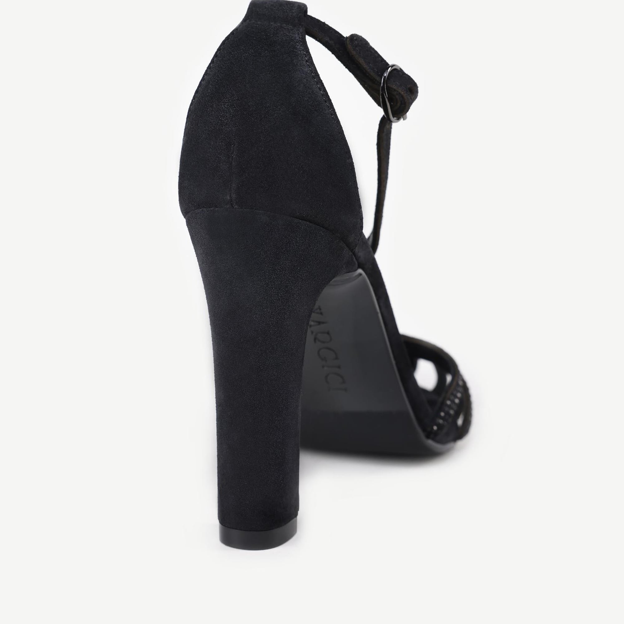 YARGICI Aksesuar Detaylı Deri Topuklu Ayakkabı