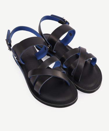  YARGICI Renkli Astarlı Deri Sandalet