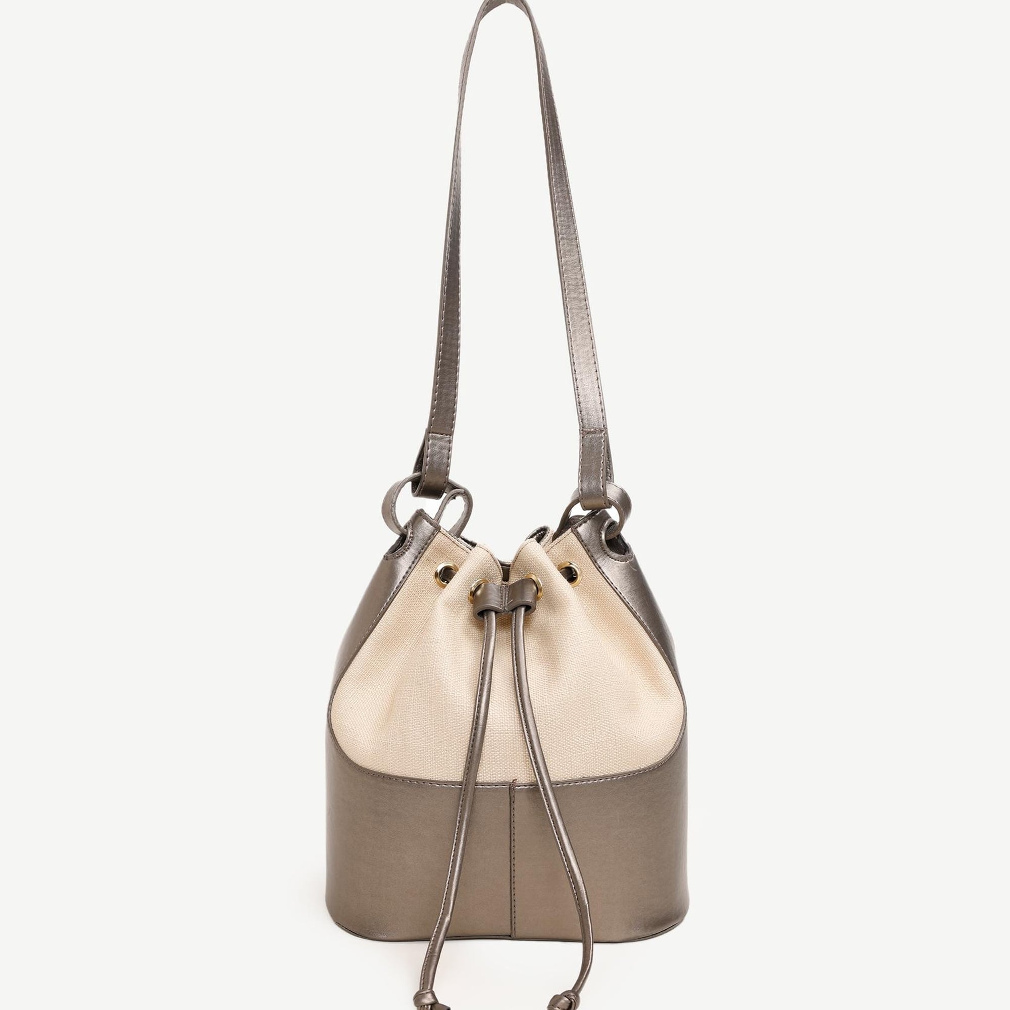 YARGICI Keten Büzgülü Çanta