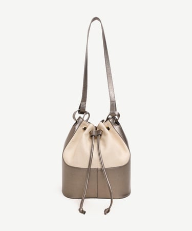  YARGICI Keten Büzgülü Çanta