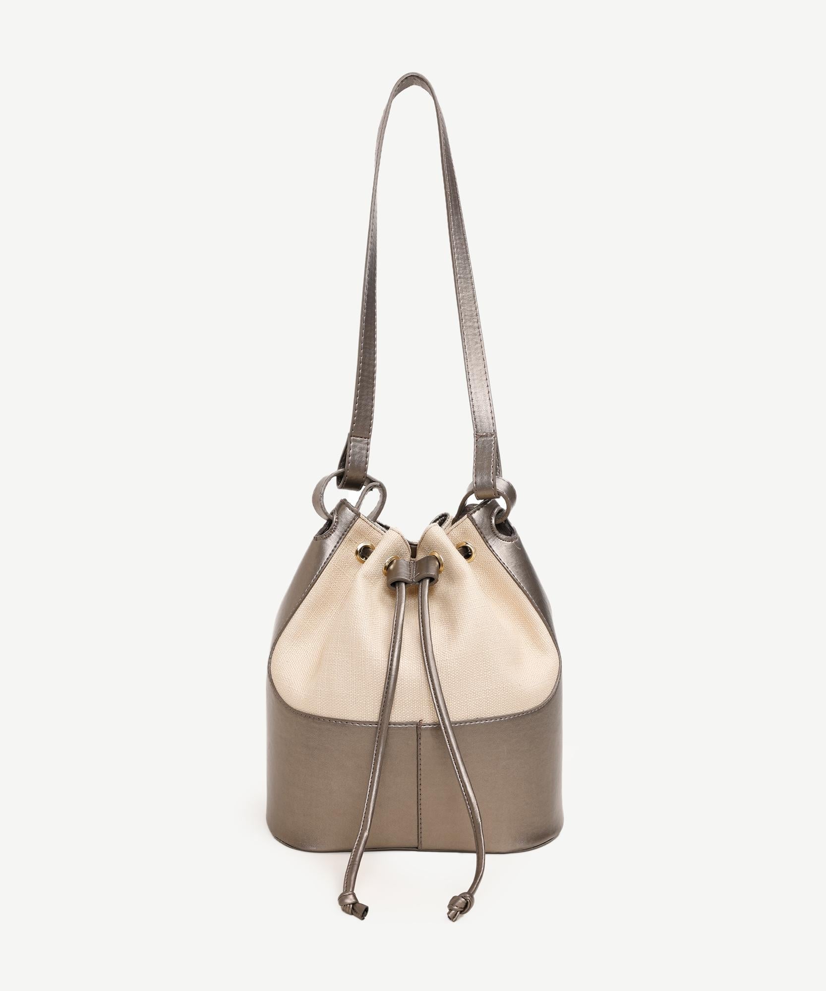  YARGICI Keten Büzgülü Çanta