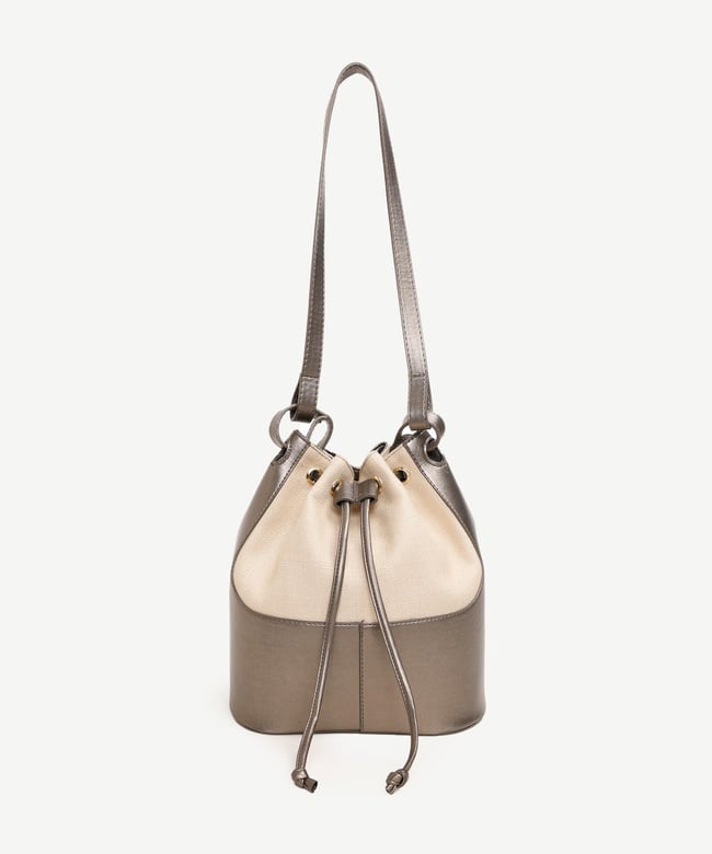  YARGICI Keten Büzgülü Çanta