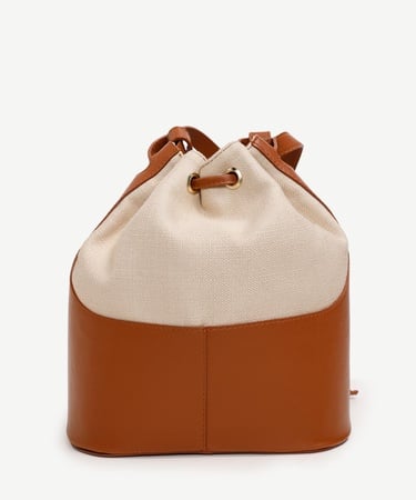  YARGICI Keten Büzgülü Çanta