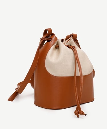  YARGICI Keten Büzgülü Çanta