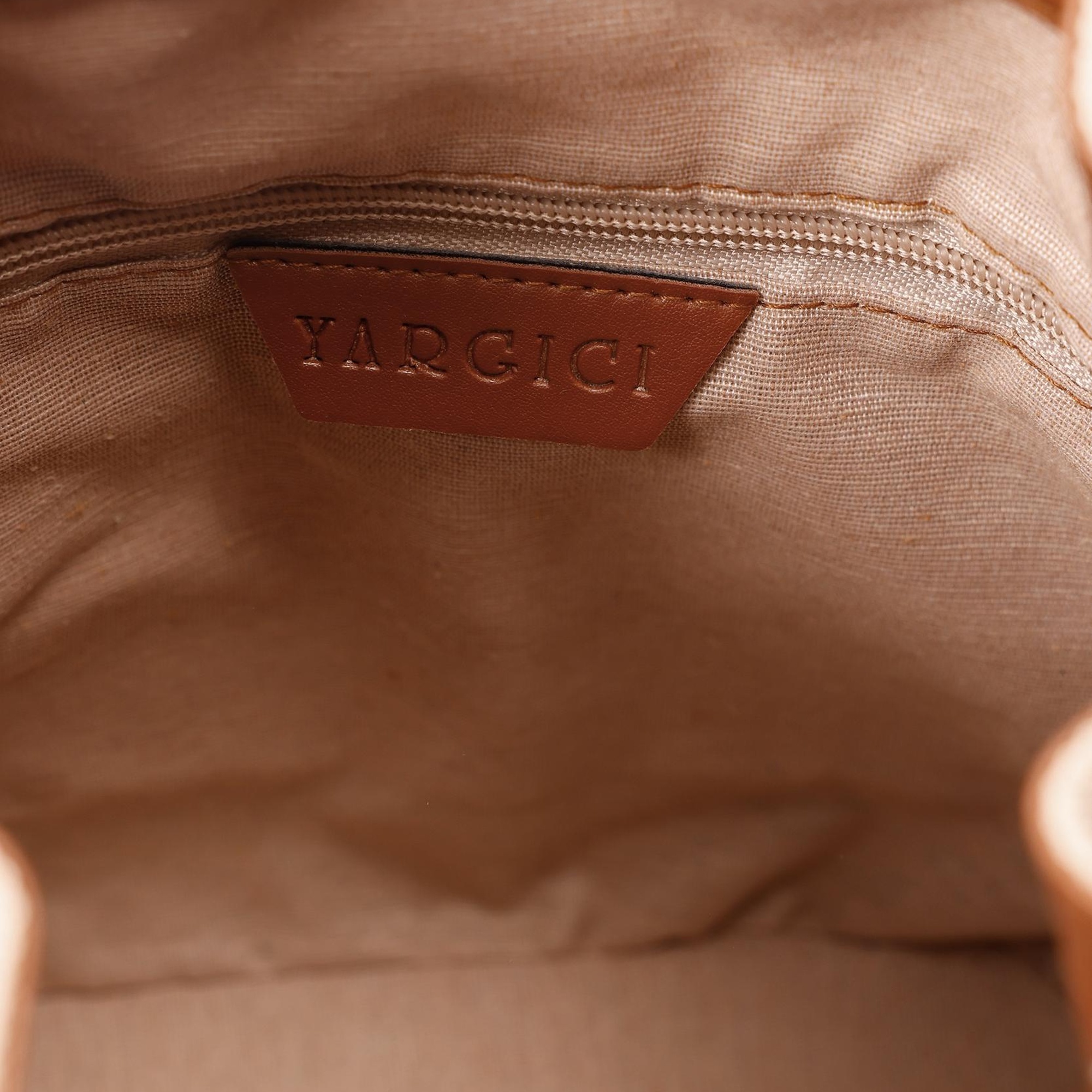 YARGICI Keten Büzgülü Çanta