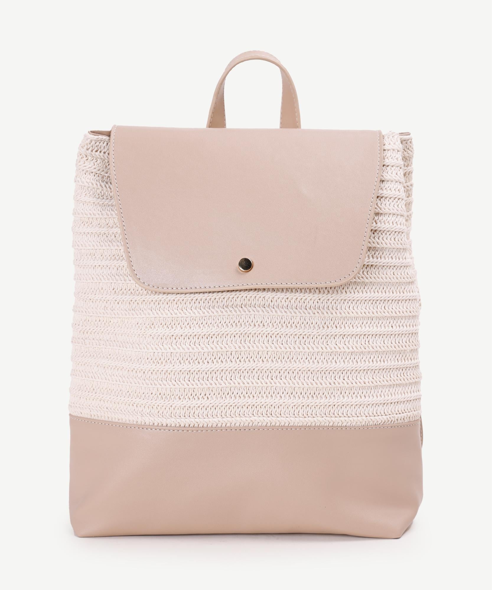  Pamuklu Örgü Kumaş Sırt Çantası