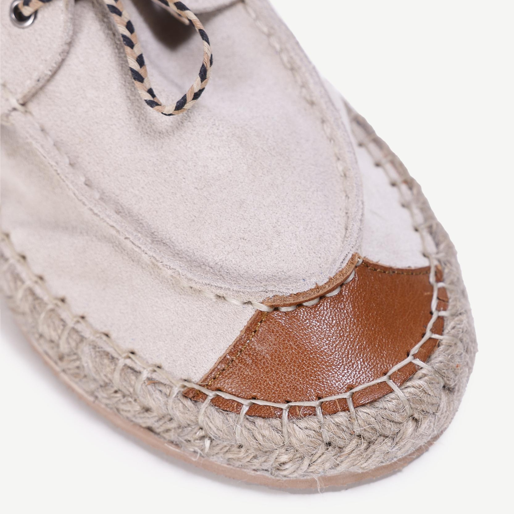 YARGICI Bağ Detaylı Maskülen Deri Espadril