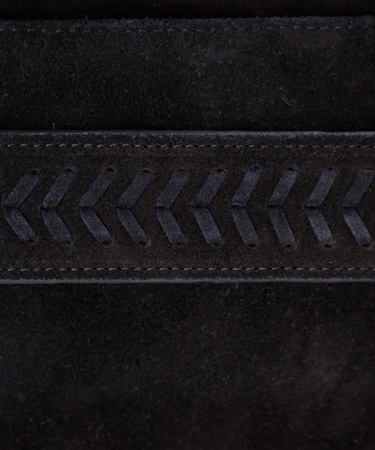  YARGICI Deri Süet Örgü Deyatlı Clucth