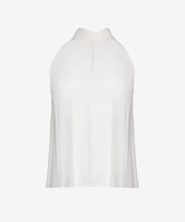  YARGICI Kolsuz Dik Yaka Bağlamalı Bluz