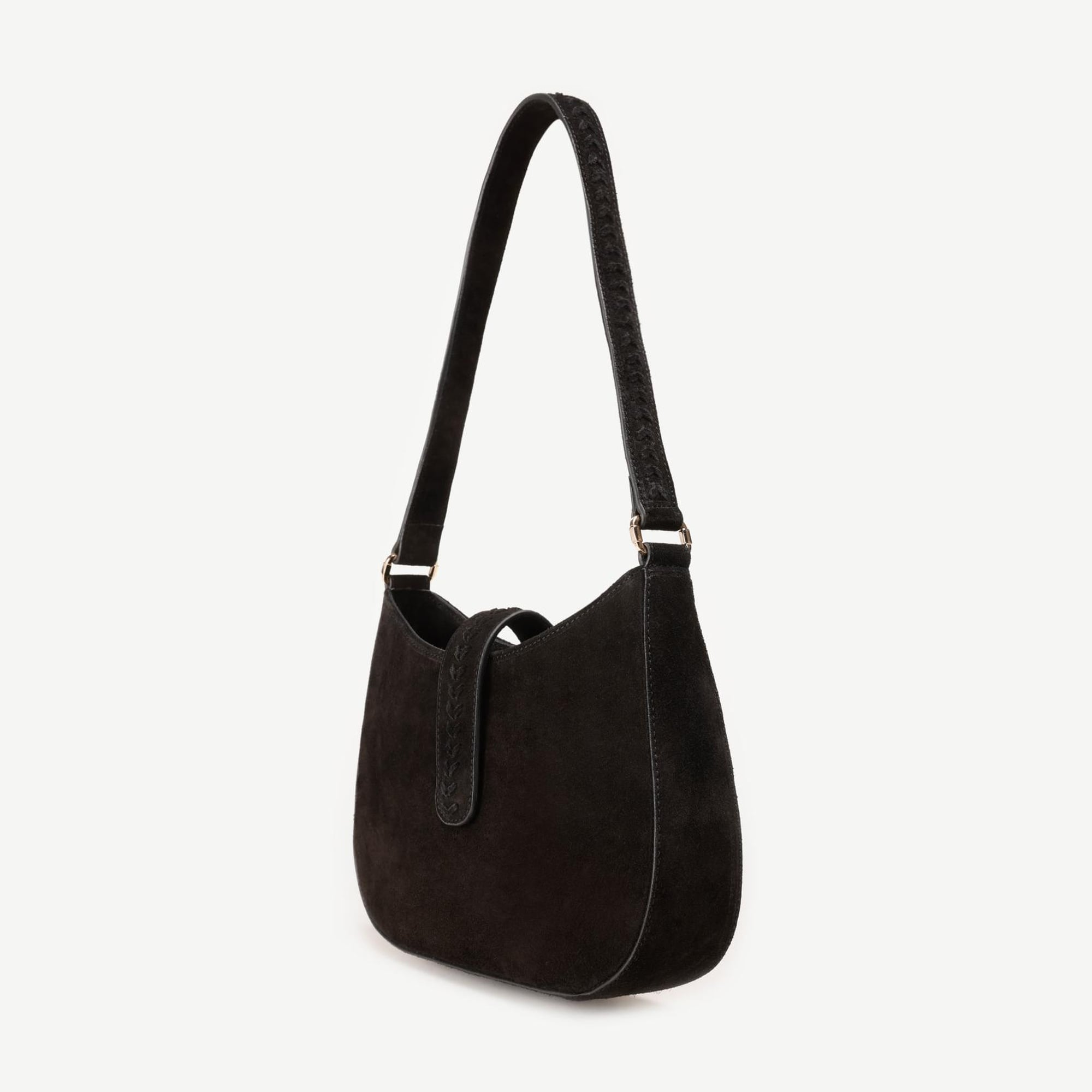 YARGICI Örgü Detaylı Baget Deri  Çanta