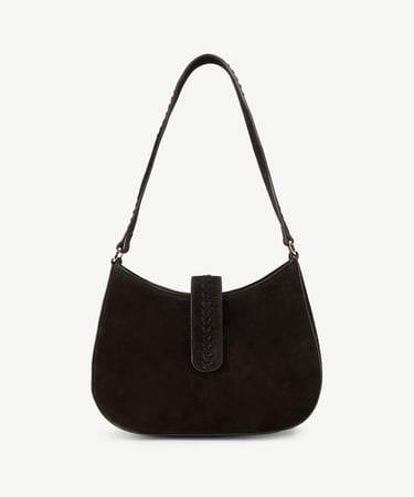  YARGICI Örgü Detaylı Baget Deri  Çanta