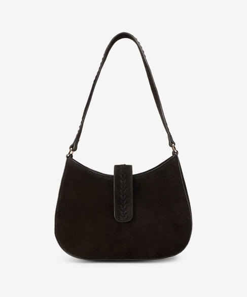  YARGICI Örgü Detaylı Baget Deri  Çanta