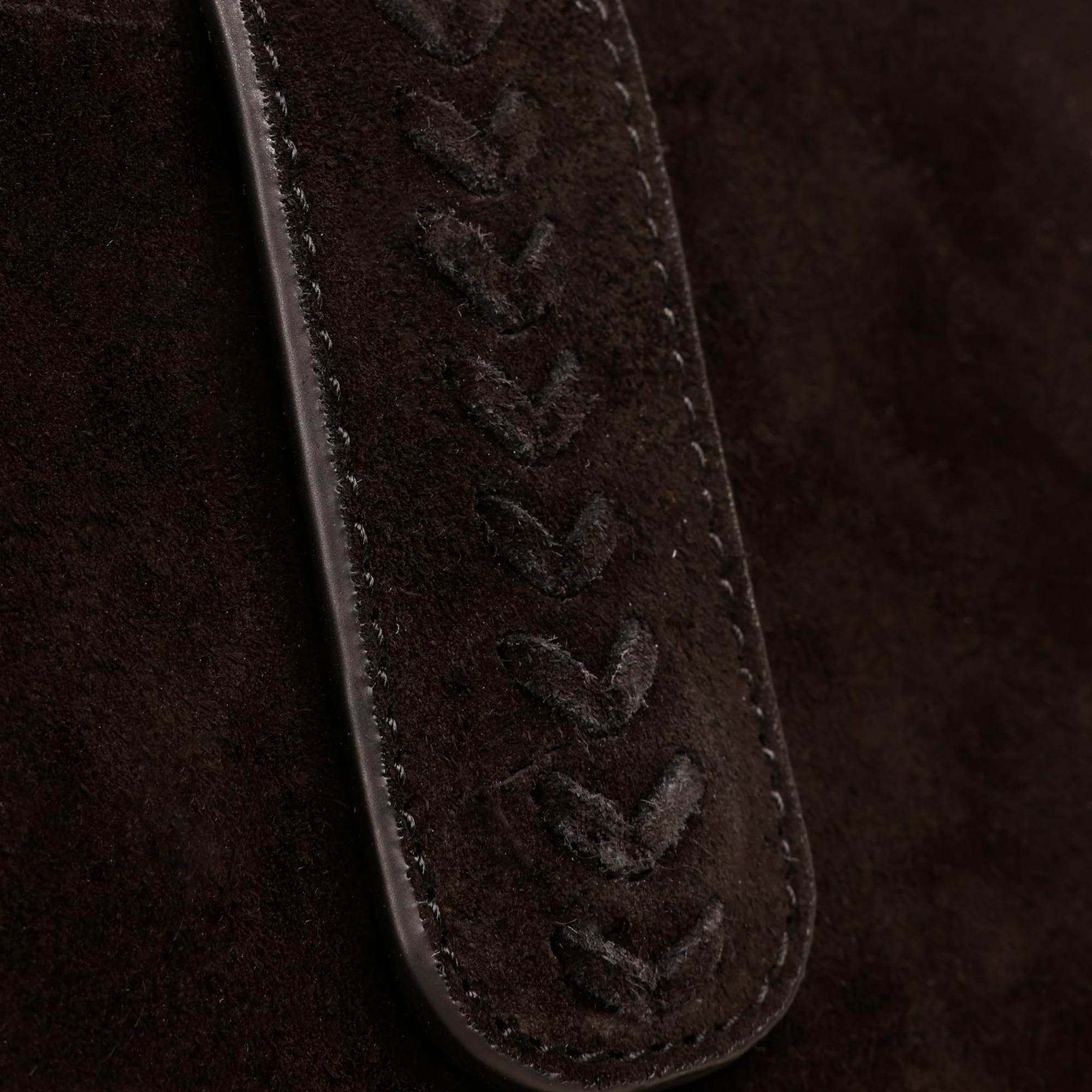 YARGICI Örgü Detaylı Baget Deri  Çanta