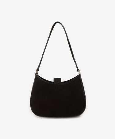  YARGICI Örgü Detaylı Baget Deri  Çanta