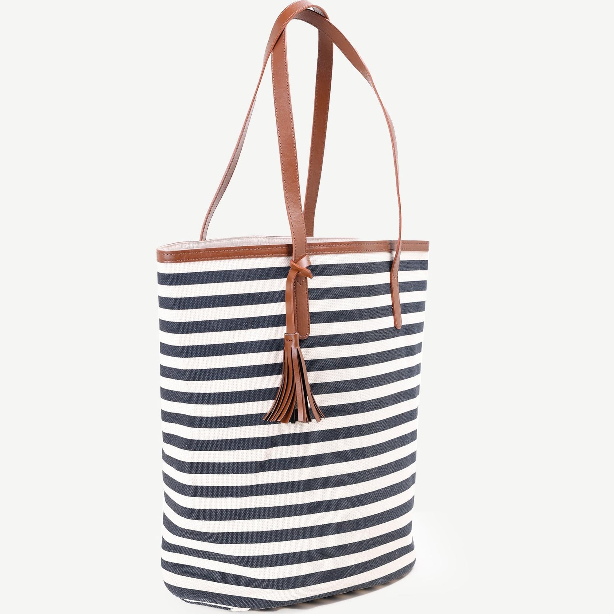 YARGICI Çizgili Canvas Omuz Çantası