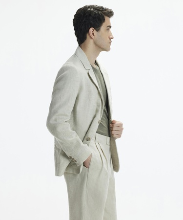  YARGICI Regular Kalıp Kırlangıç Yaka Önü Cepli İki Düğmeli Erkek Ceket