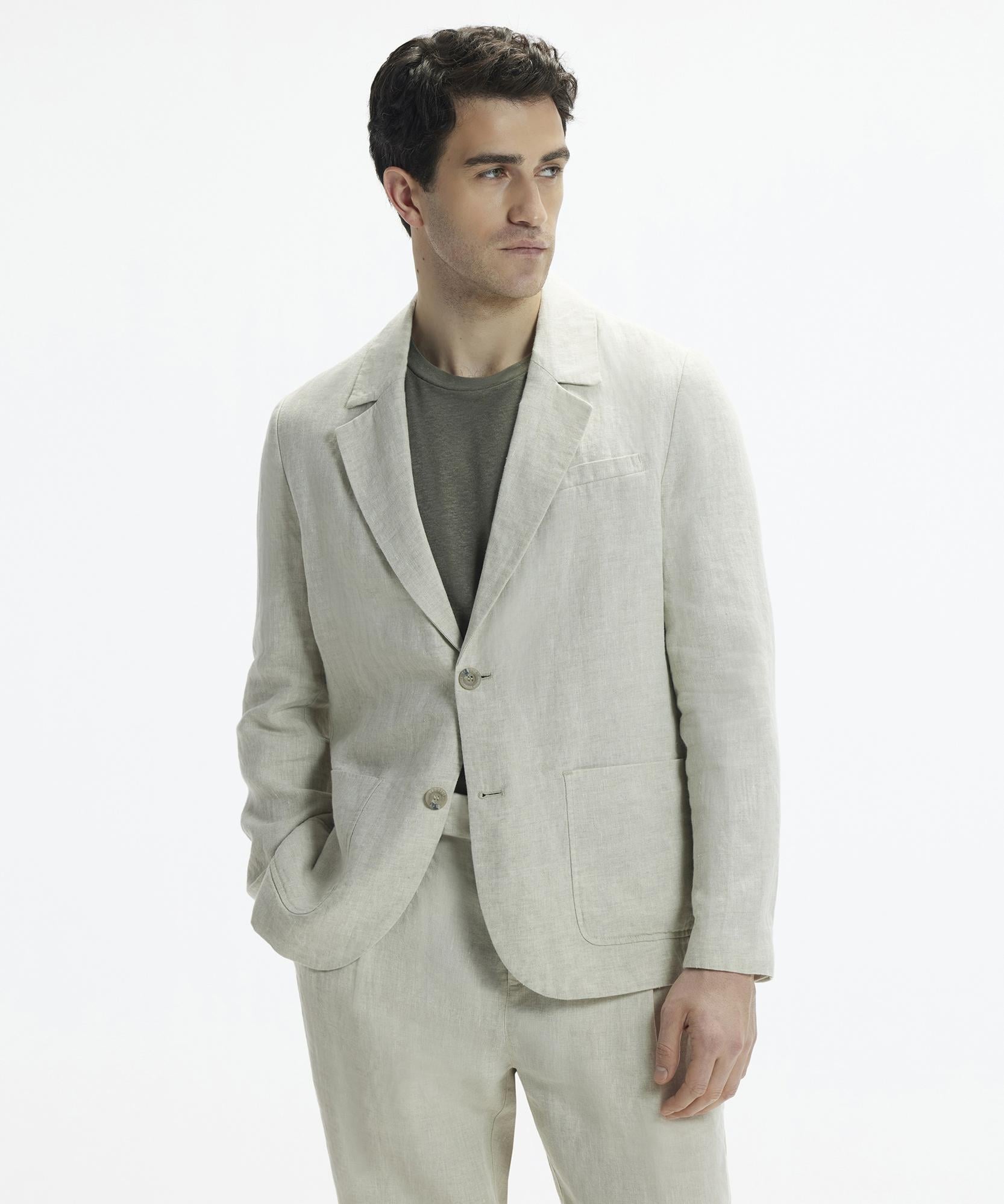  YARGICI Regular Kalıp Kırlangıç Yaka Önü Cepli İki Düğmeli Erkek Ceket