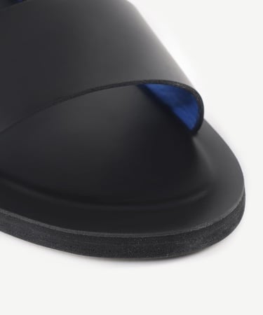  YARGICI Renkli Astarlı Deri Sandalet