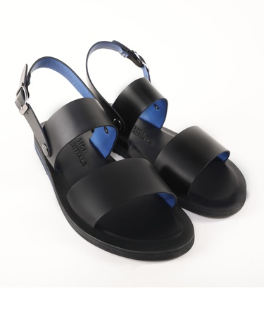  YARGICI Renkli Astarlı Deri Sandalet