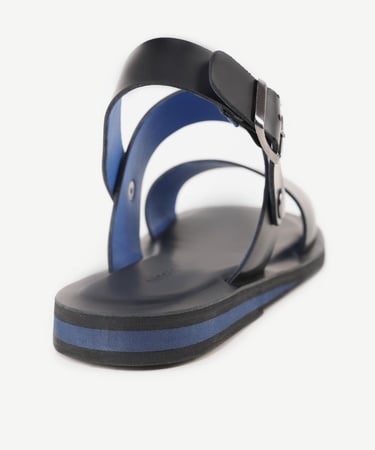  YARGICI Renkli Astarlı Deri Sandalet