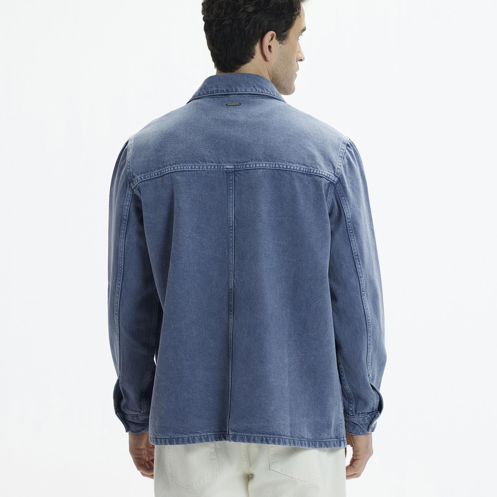 YARGICI Non-Denim Gömlek Yaka Dört Cepli Düğmeli Ceket