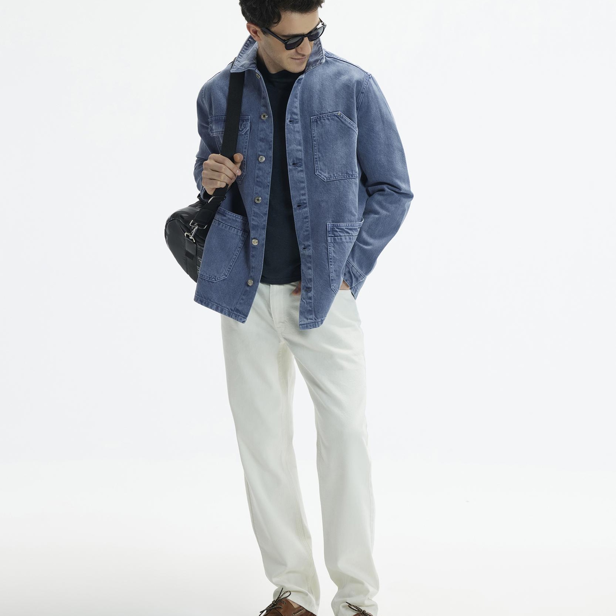 YARGICI Non-Denim Gömlek Yaka Dört Cepli Düğmeli Ceket