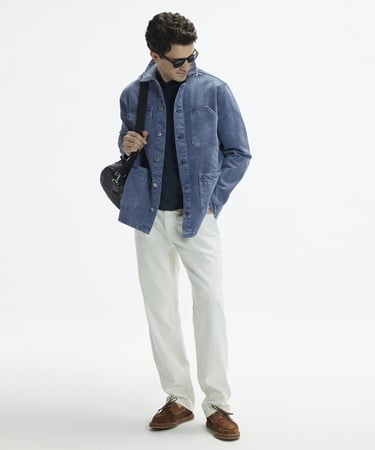  YARGICI Non-Denim Gömlek Yaka Dört Cepli Düğmeli Ceket