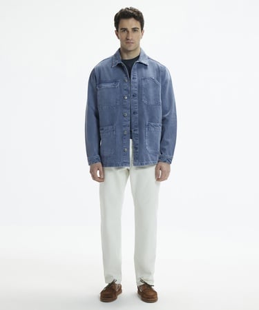  YARGICI Non-Denim Gömlek Yaka Dört Cepli Düğmeli Ceket