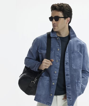  YARGICI Non-Denim Gömlek Yaka Dört Cepli Düğmeli Ceket