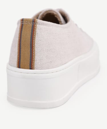  YARGICI Deri Astarlı Kanvas Sneakers