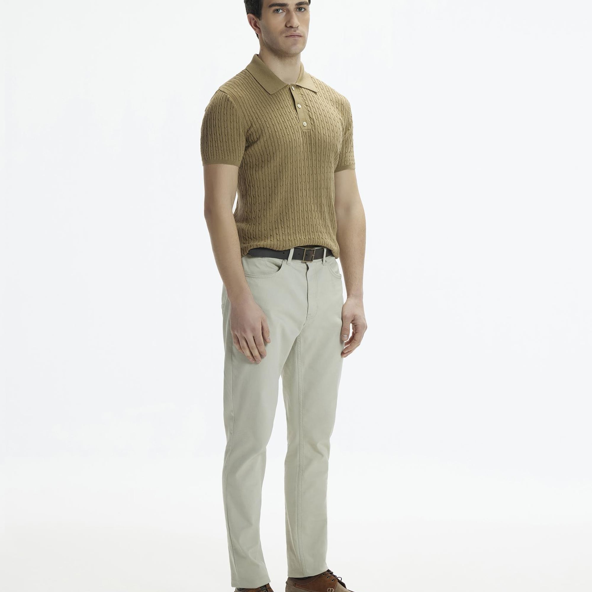 YARGICI Kısa Kollu Polo Yaka Düğmeli Triko