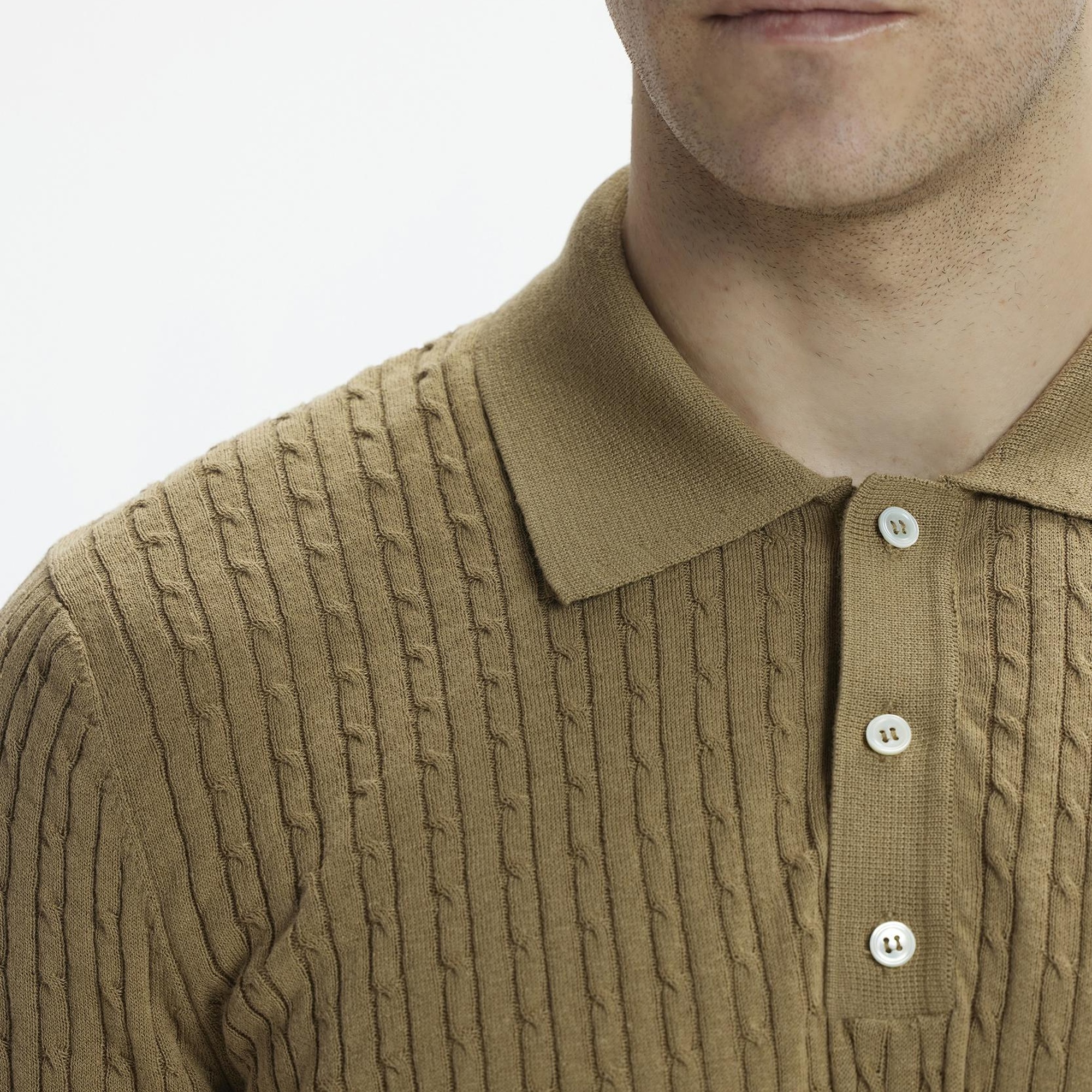 YARGICI Kısa Kollu Polo Yaka Düğmeli Triko