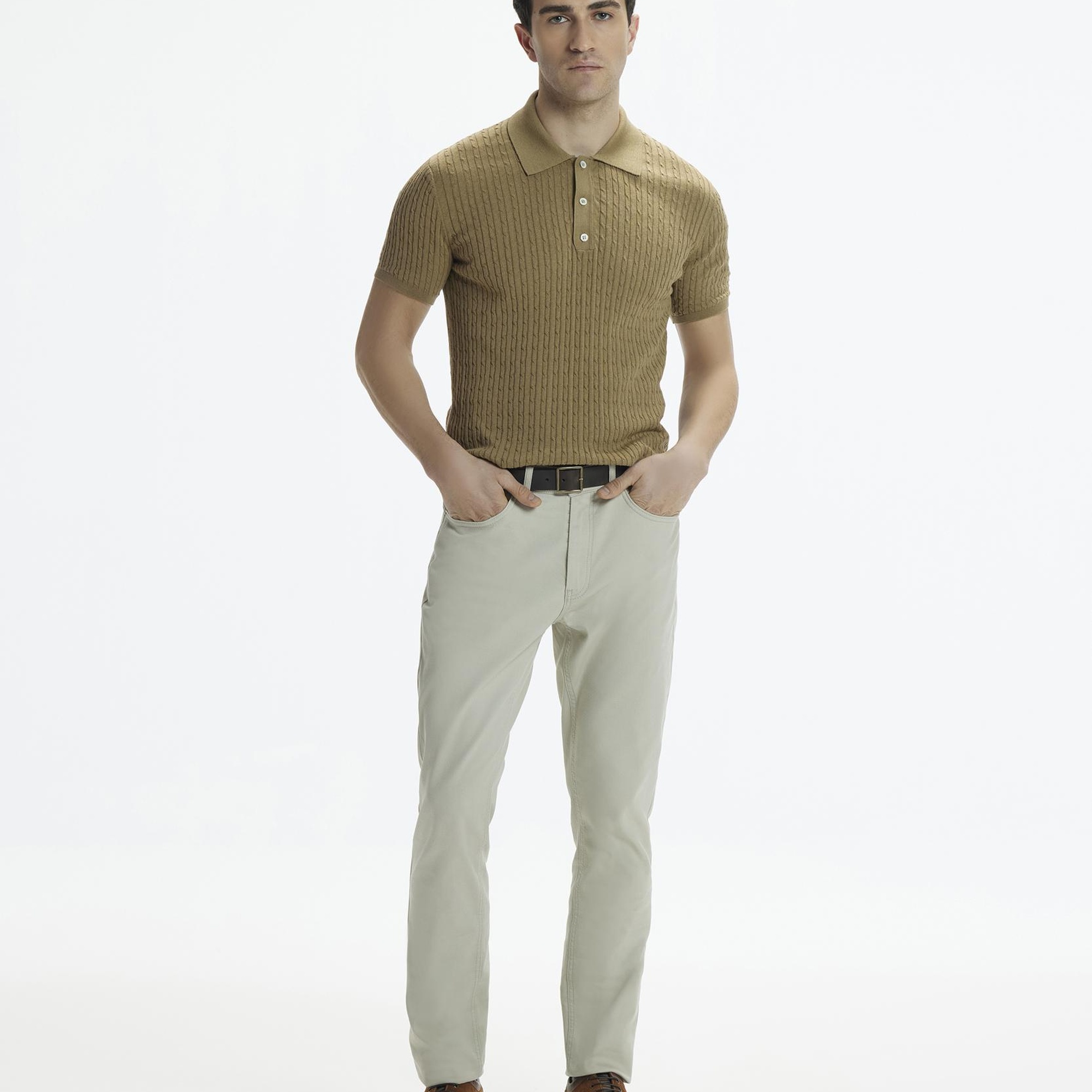 YARGICI Kısa Kollu Polo Yaka Düğmeli Triko