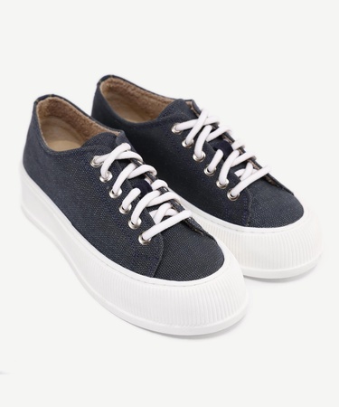  YARGICI Deri Astarlı Kanvas Sneakers